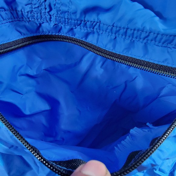 Vintage LL Bean Anorak Adults Medium Blue Windbreaker Jacket Outdoor Made In USA - Picture 5 of 9